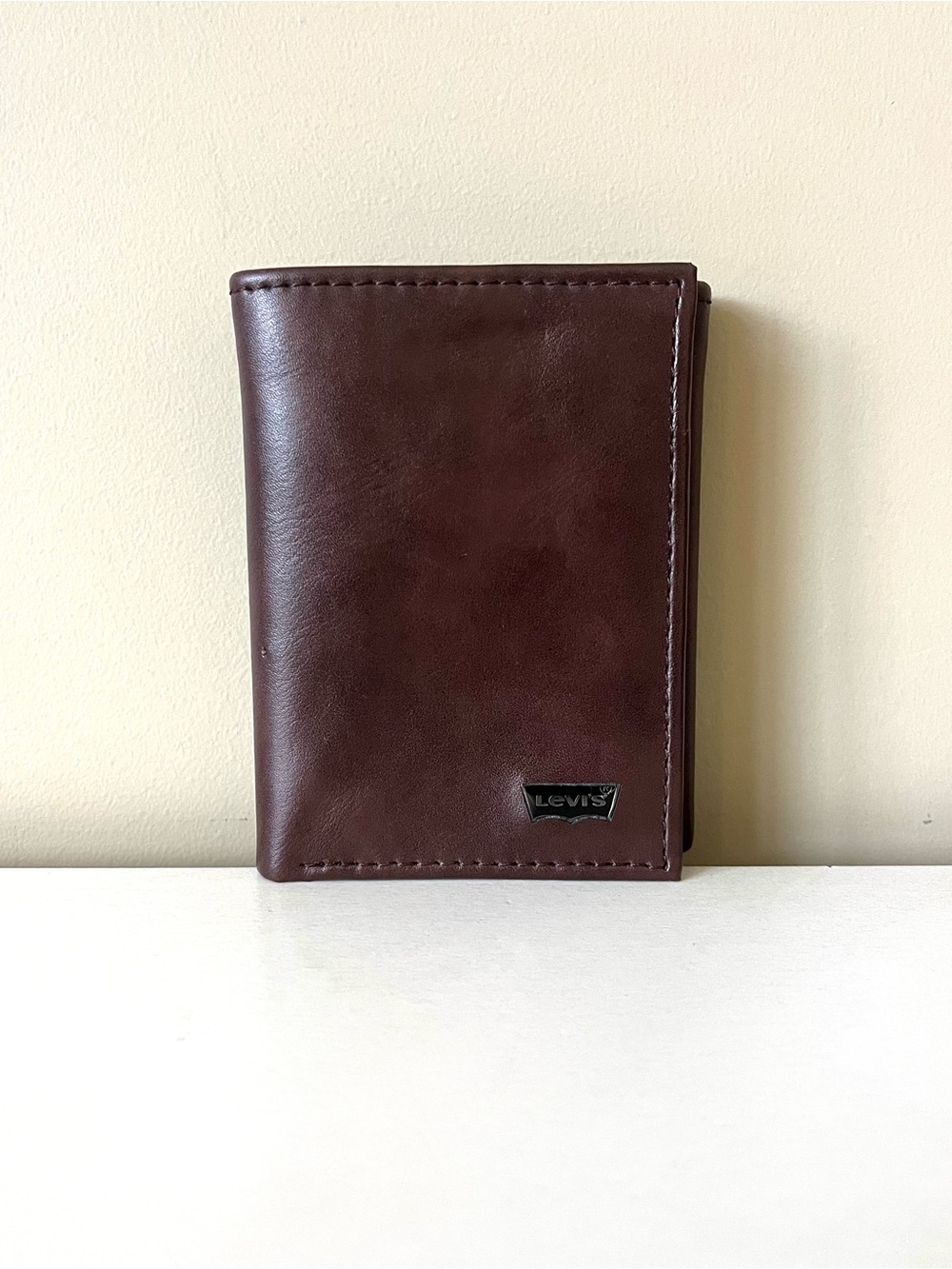 Levi’s Dark Brown Trifold Leather Wallet